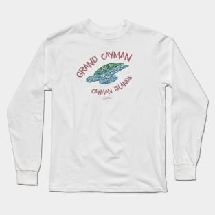 Grand Cayman, Cayman Islands, Diving Sea Turtle Long Sleeve T-Shirt